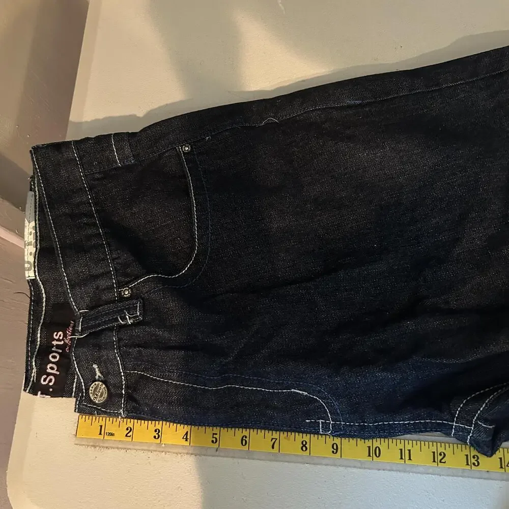 U.T. Sports Jeans Mens 40 Blue Dark Wash Relaxed Fit Straight Denim 5 Pocket
